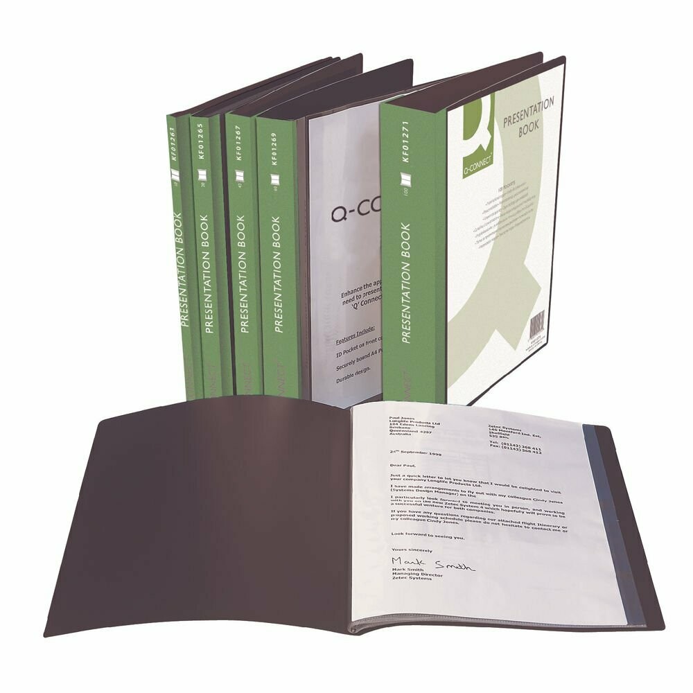 QConnect A4 Presentation Display Book Various sizes