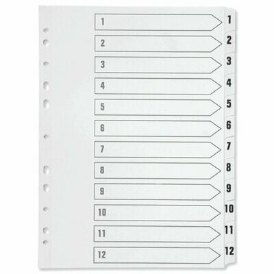 Q-Connect A4 1-12 Index File Divider