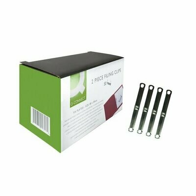 Q-Connect 2 Piece Filing Clip (50 Pack)