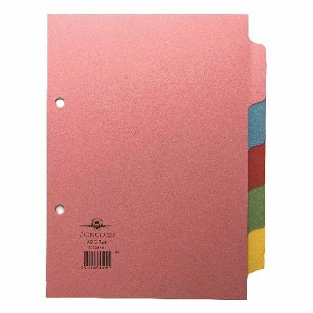 Concord A5 5-Part File Divider