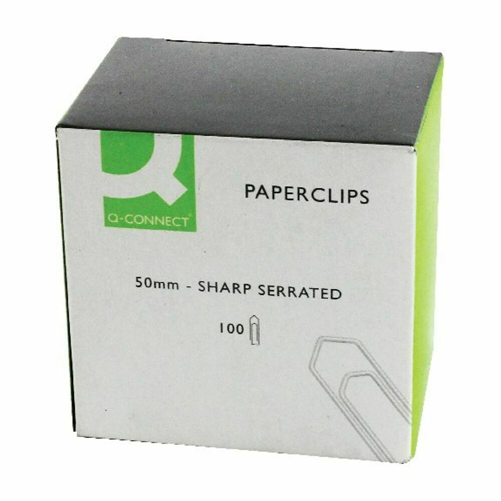 Q-Connect Paperclips Giant No Tear 50mm (100 Pack)