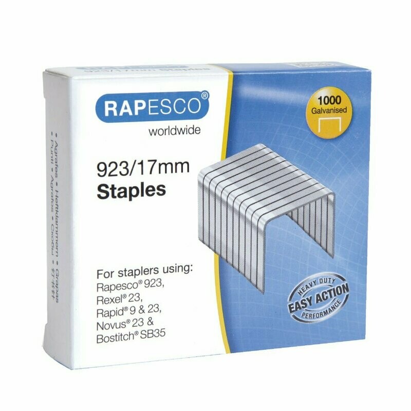 Rapesco 923/17mm Staples (1000 Pack)