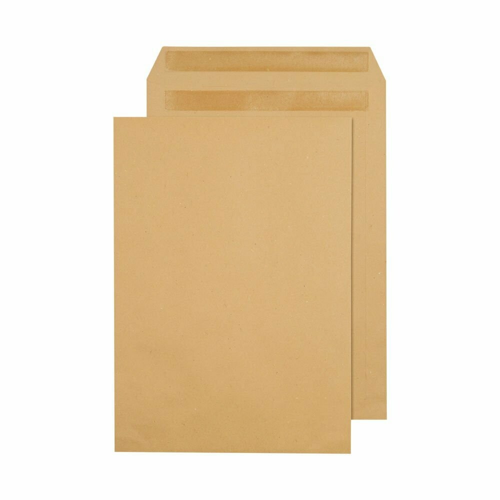 C4 Manilla Pocket Self Seal Envelopes (50 or 250 Pack)