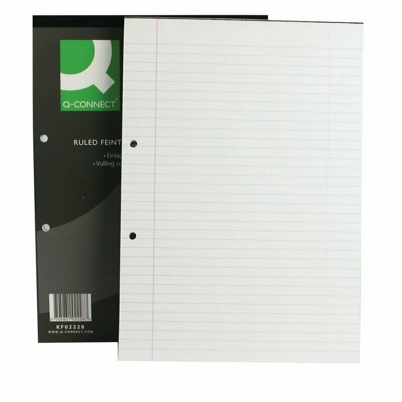 Q-Connect A4 Ruled Margin Headbound Refill Pad 160 Pages
