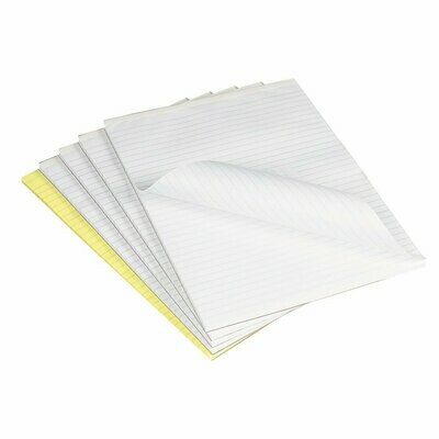 A4 White Feint Ruled Board Back Memo Pad 160 Pages