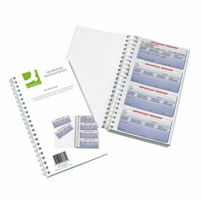 Q-Connect Duplicate Telephone Message Book 200 or 400 Messages
