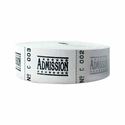 Admission Tickets on a roll (1000 tickets)