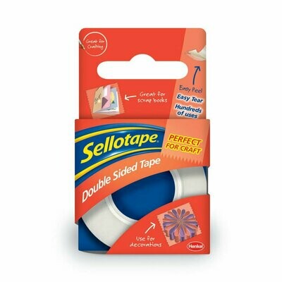 Sellotape Double Sided Tape 15mm x 5m