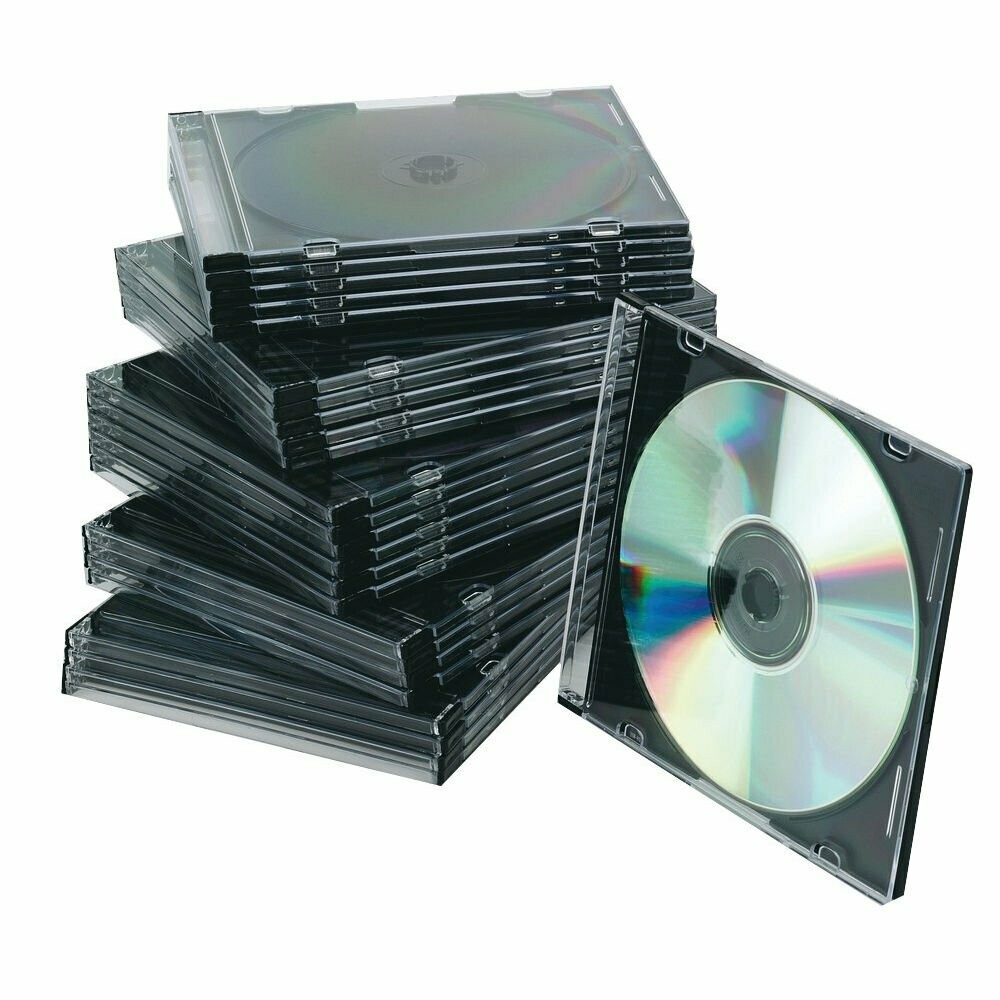 Q-Connect Black Slim Jewel CD/DVD Case