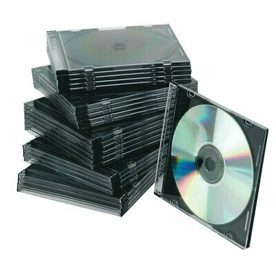 Q-Connect Black Slim Jewel CD/DVD Case