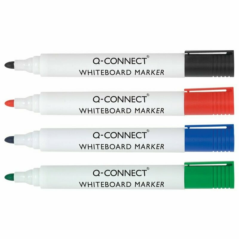 Assorted Drywipe/Whiteboard Markers (4 Pack)