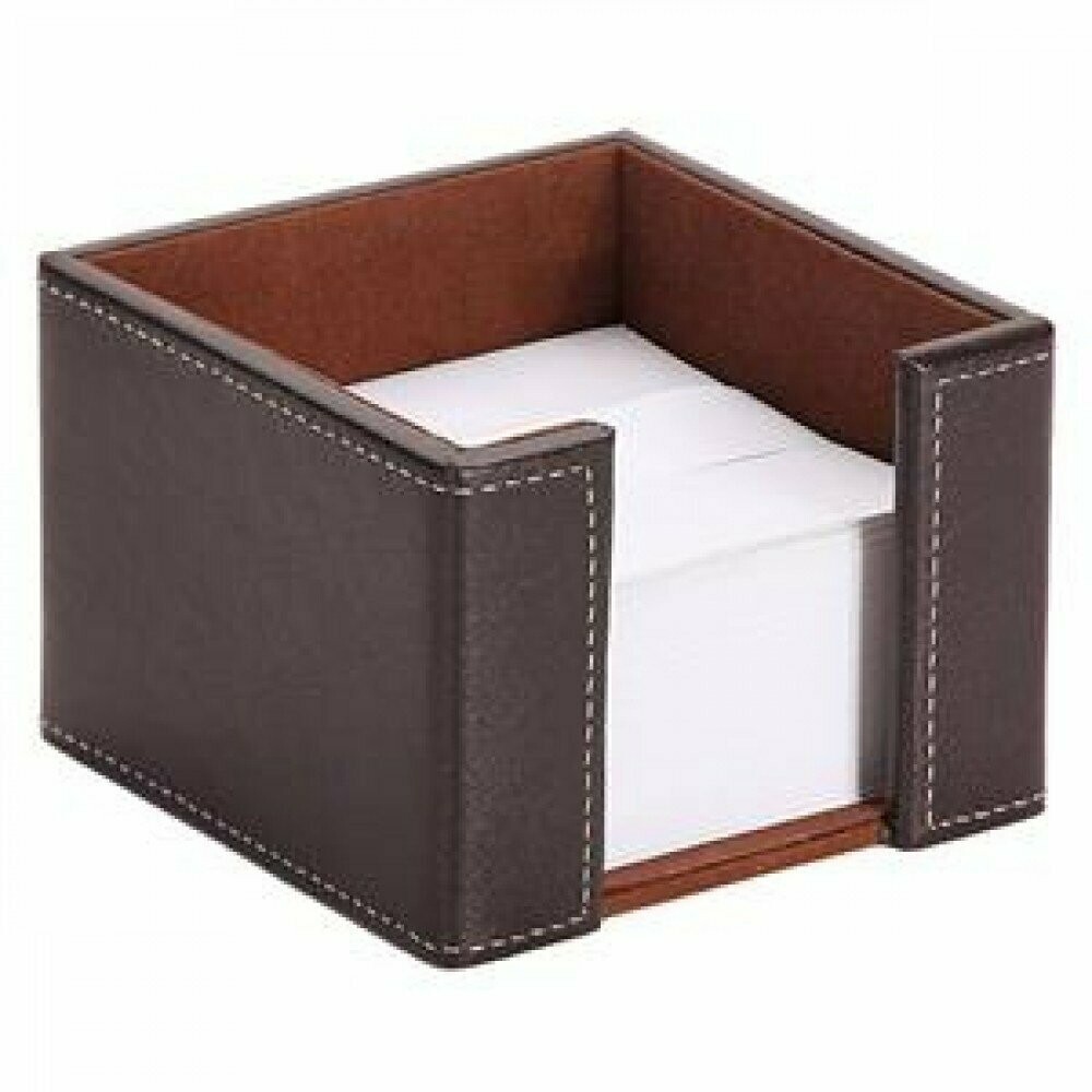 OSCO Brown Faux Leather Memo Block