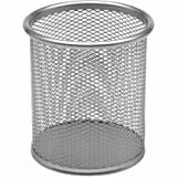 OSCO Silver Wiremesh Round Pen Pot