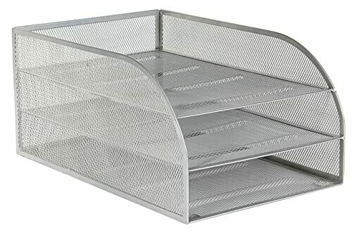 OSCO Silver Wiremesh 3 Tier Letter Tray