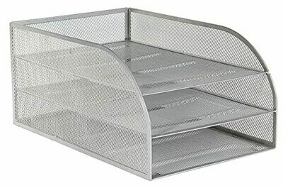 OSCO Silver Wiremesh 3 Tier Letter Tray