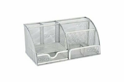 OSCO Silver Wiremesh Desk Organiser