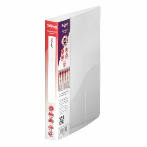 Snopake A5 Polypropylene Clear Ring Binder