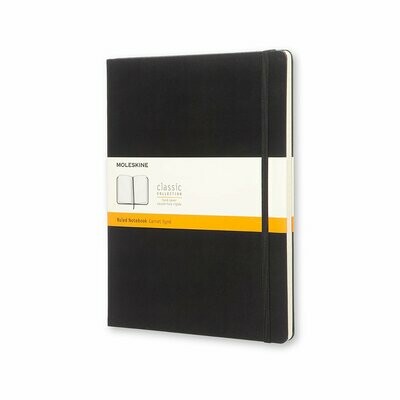 Moleskine Extra Large Black Hardcover Ruled Notebook