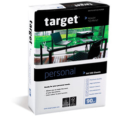 Target Personal A4 White Paper (500 sheets) - 90gsm and 100gsm