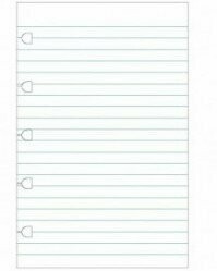 Filofax A5 Refillable Notebook Ruled Paper Refill