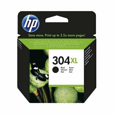 Genuine HP 304XL High Capacity Black Ink Cartridge (N9K08AE)