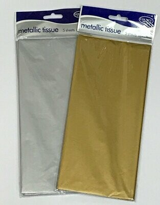 Metallic Tissue Paper (5 Sheets)