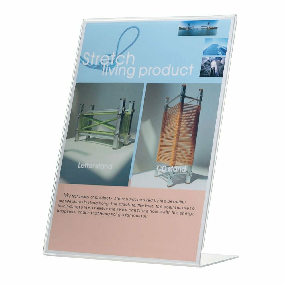 Q-Connect Slanted Sign Holder L-Shape