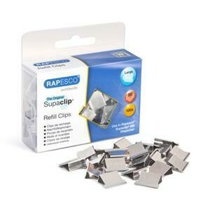 Rapesco Supaclip 60 Refill Clips Stainless Steel (100 Pack)