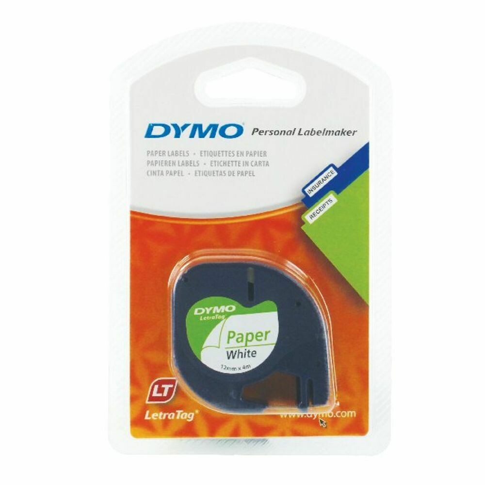 Dymo LetraTag Tape 12mm x 4m