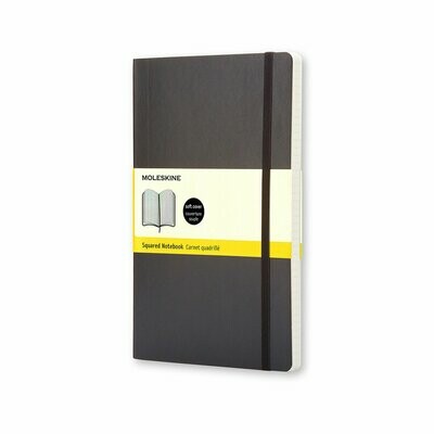 Moleskine Pocket Black Softcover Squared Notebook