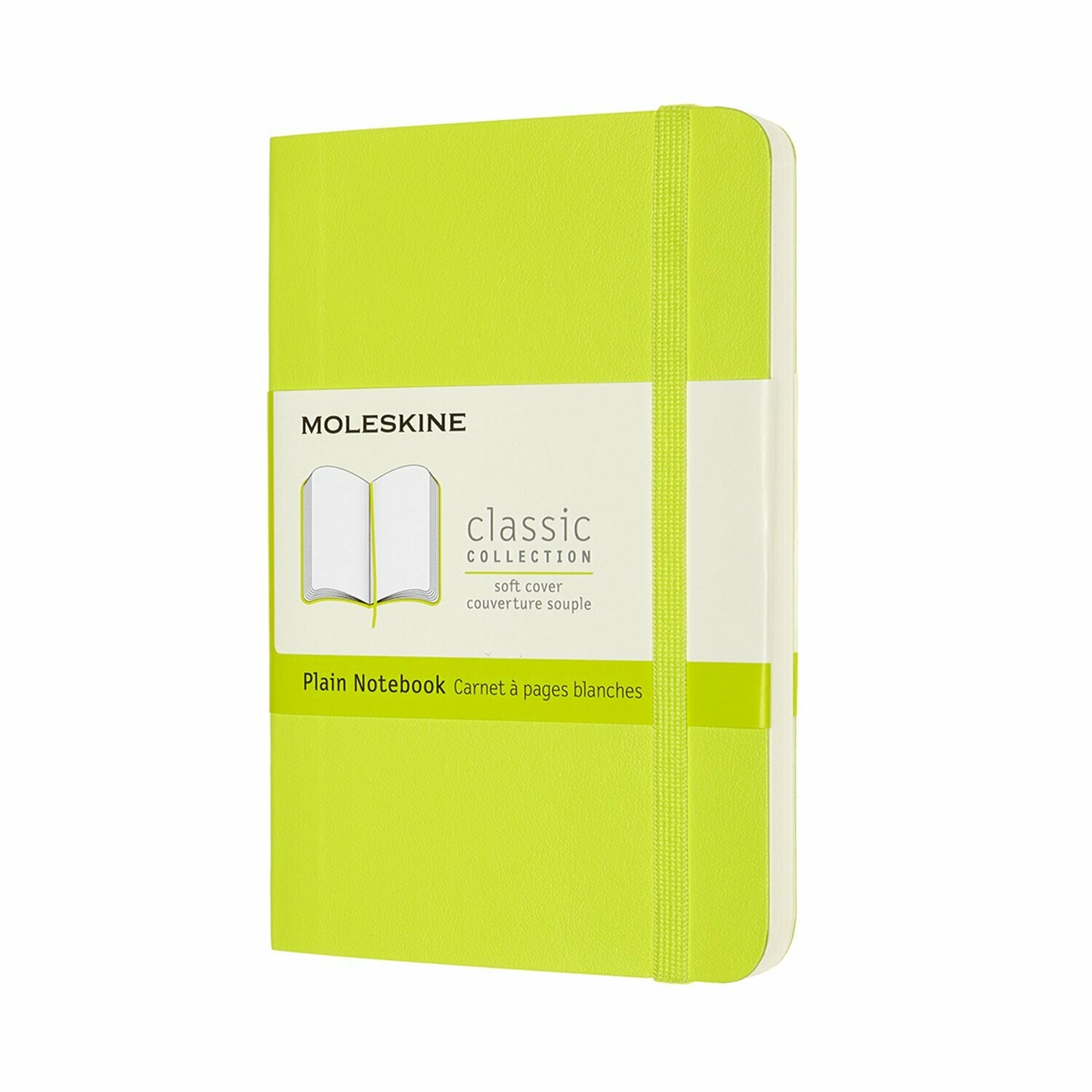 Moleskine Pocket Lemon Green Softcover Plain Notebook