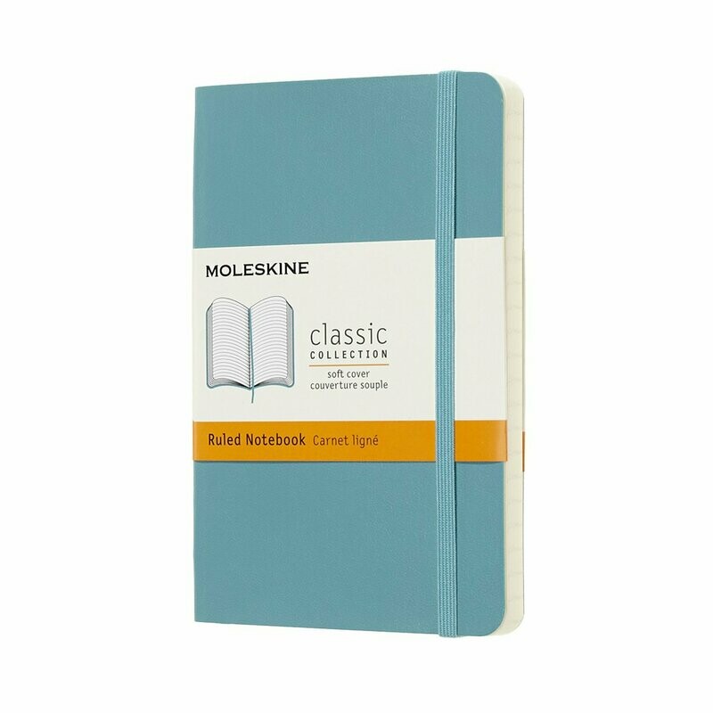 Moleskine Pocket Reef Blue Softcover Ruled Notebook