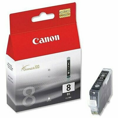 Genuine Canon 8 Black Ink Cartridge