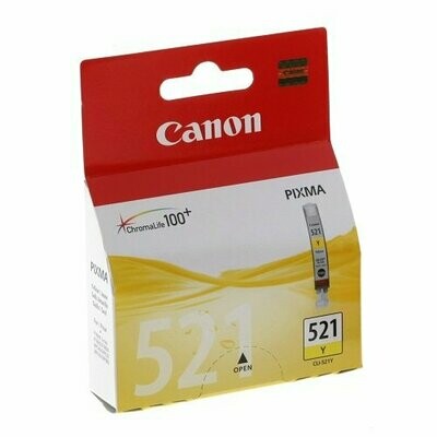 Genuine Canon CLI-521 Yellow Ink Cartridge