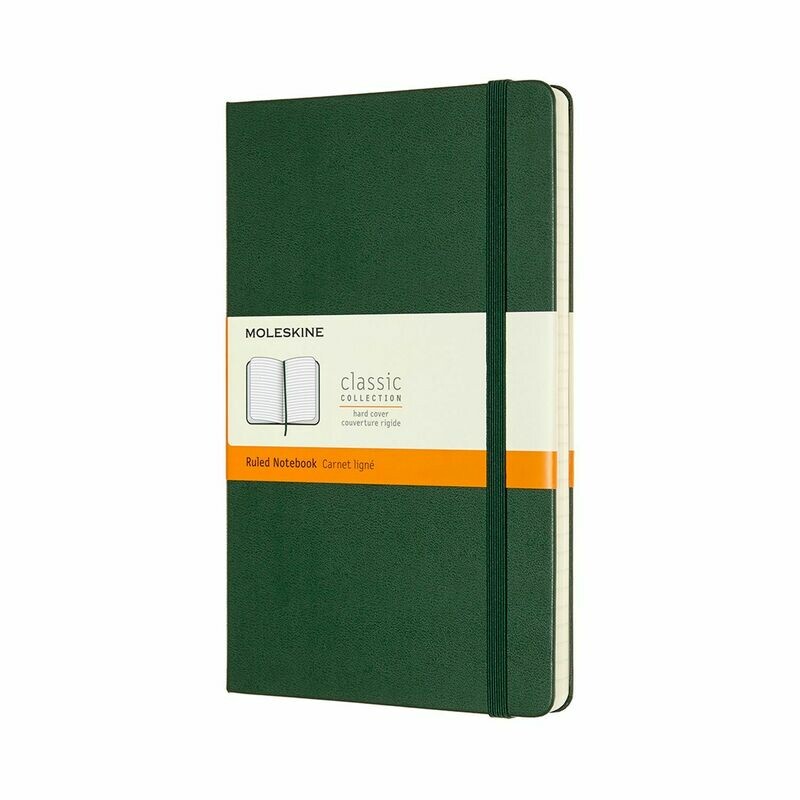 Moleskine Large  Myrtle Green Hardcover Ruled Notebook