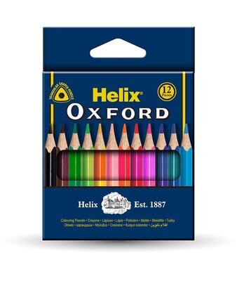 Helix Oxford mini colouring pencils (pack of 12)