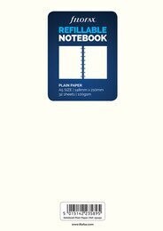 Filofax A5 Refillable Notebook Plain Paper Refill