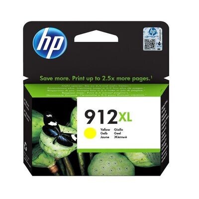 Genuine HP 912XL High Capacity Yellow Ink Cartridge (3YL83AE)