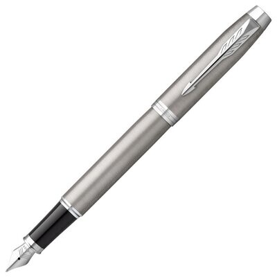 Parker IM Fountain Pen – Steel with Chrome Trim Finish