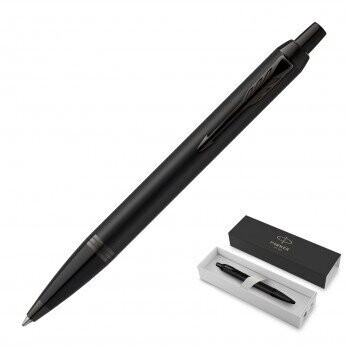 Parker IM Ballpoint Pen - Matte Black with Black Trim Finish