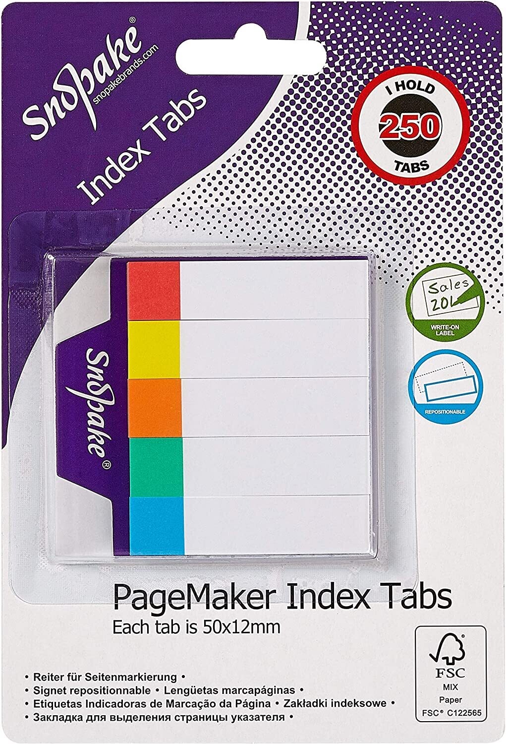 Snopake PageMaker Index Tabs