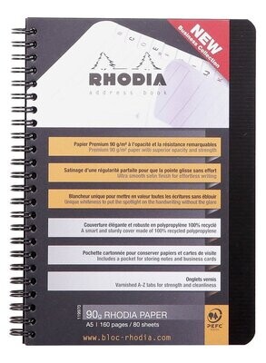 Rhodia A5 Address Book