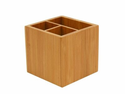 OSCO Bamboo Square Pen Pot
