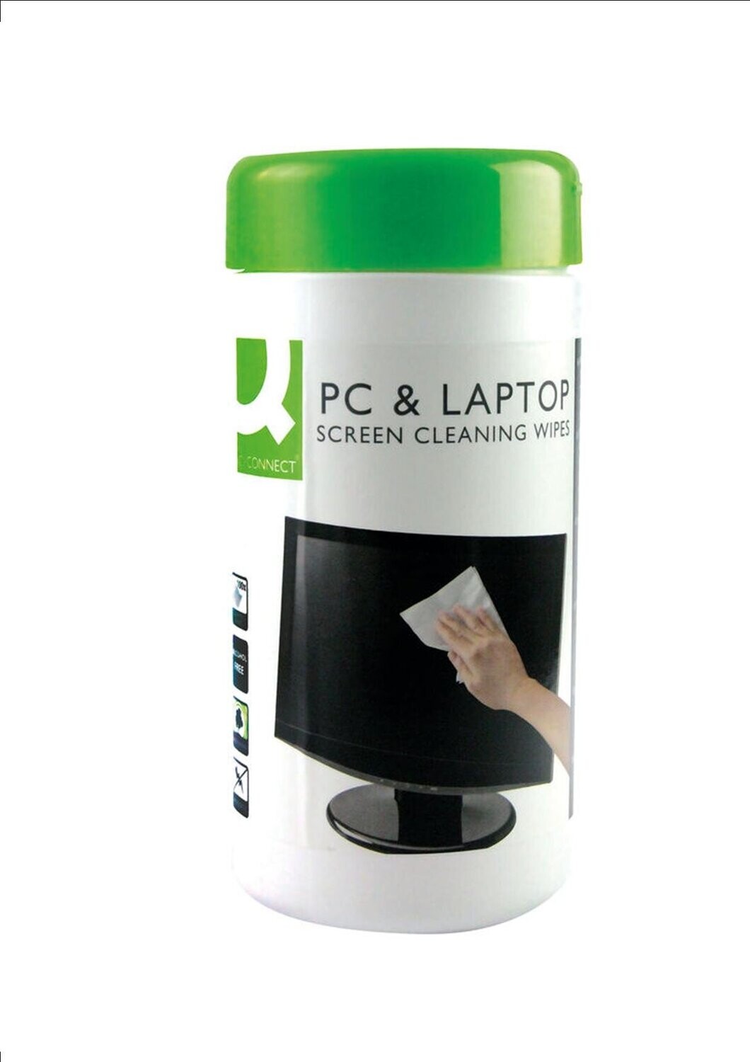 PC & Laptop Screen and Keyboard Wipes (White) - Tub of 100