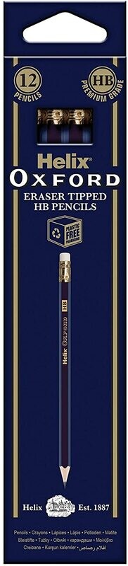 Helix Eraser Tip Graphite Pencils (12 Pack)