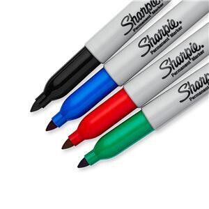 Sharpie Assorted Fine Permanent Marker Pens - pack of 4