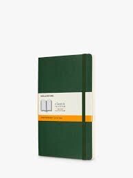 Moleskine Large Myrtle Green Softcover Ruled Notebook