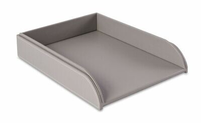 OSCO Grey Faux Stacking Letter Tray