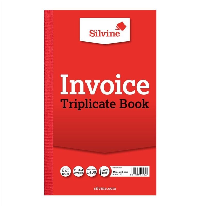 Silvine Invoice Triplicate Book