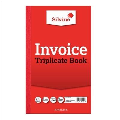 Silvine Invoice Triplicate Book